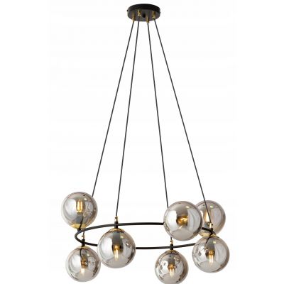 Emibig Lampa wisząca AZURA 7 BL GRAFIT E14 10W MAX LED 1294/7 (1294/7)